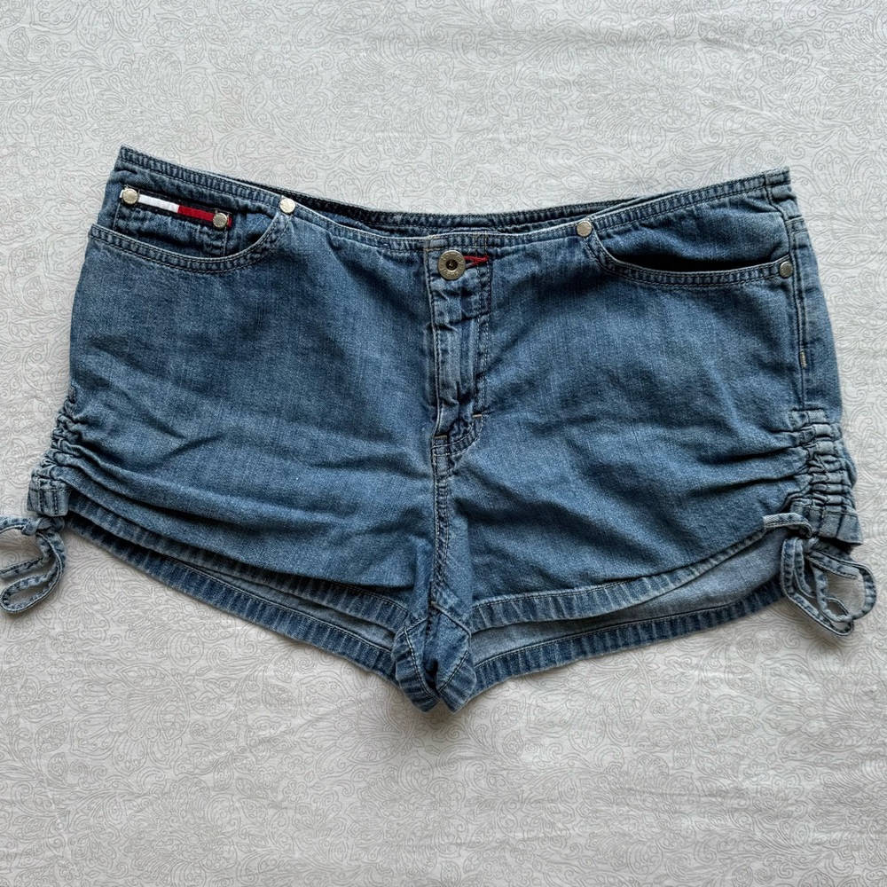 Tommy Hilfiger blue denim micro/mini shorts